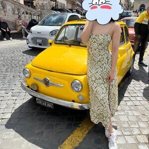 ZARA - Light green floral dress